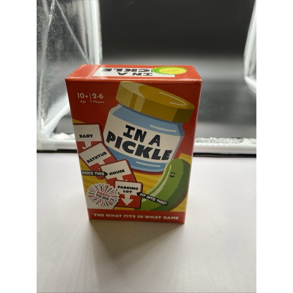 IN A PICKLE CARD GAME Educational Award Winning New Sealed Gaming Family Fun